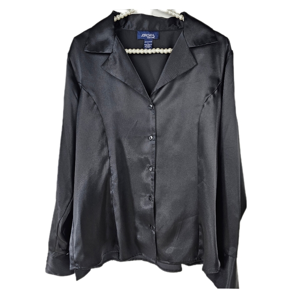 JORDAN Black Button-Down Shirt - Picture 1 of 9